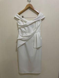 Doublewoot White Off-shoulder Dress Size L