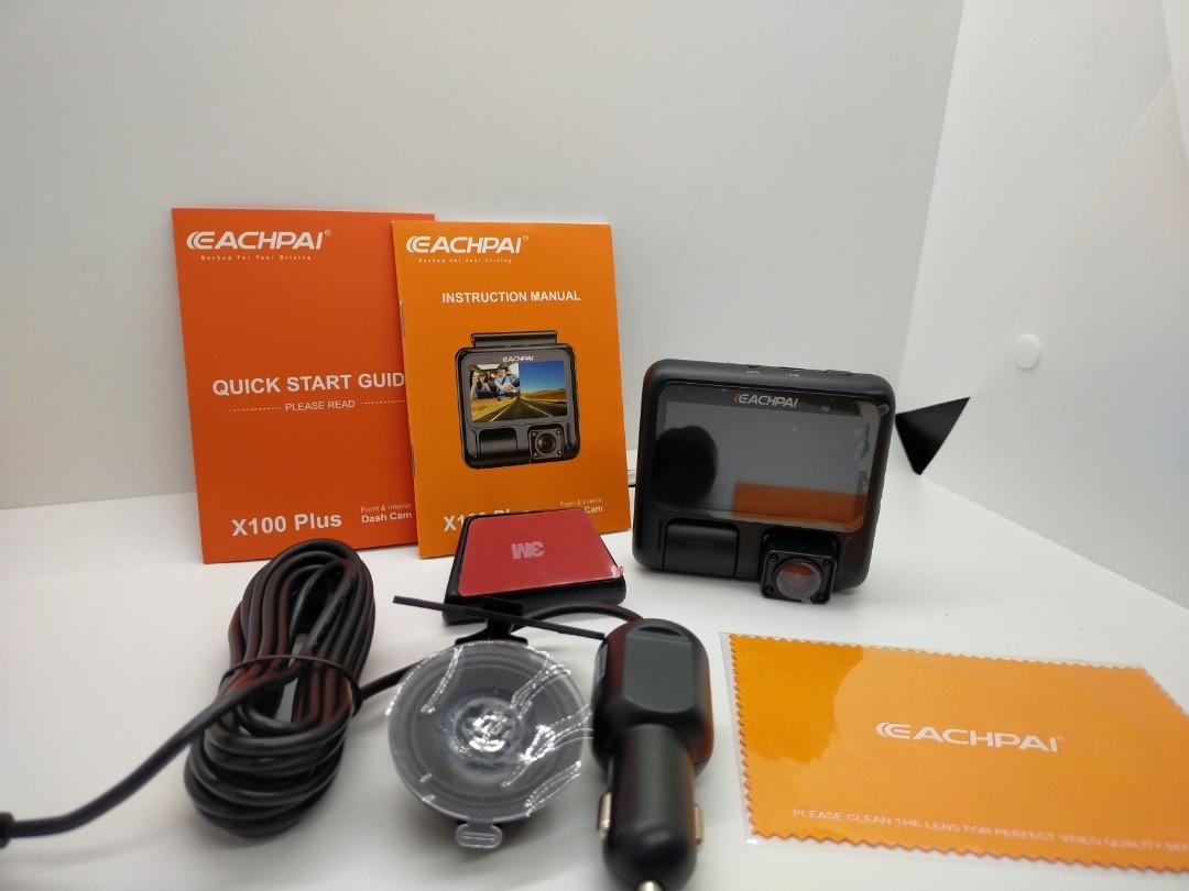 Dual Dash Cam,EACHPAI X100 Pro Camera for Cars 1920X1080P Dashboard Sony Sensor