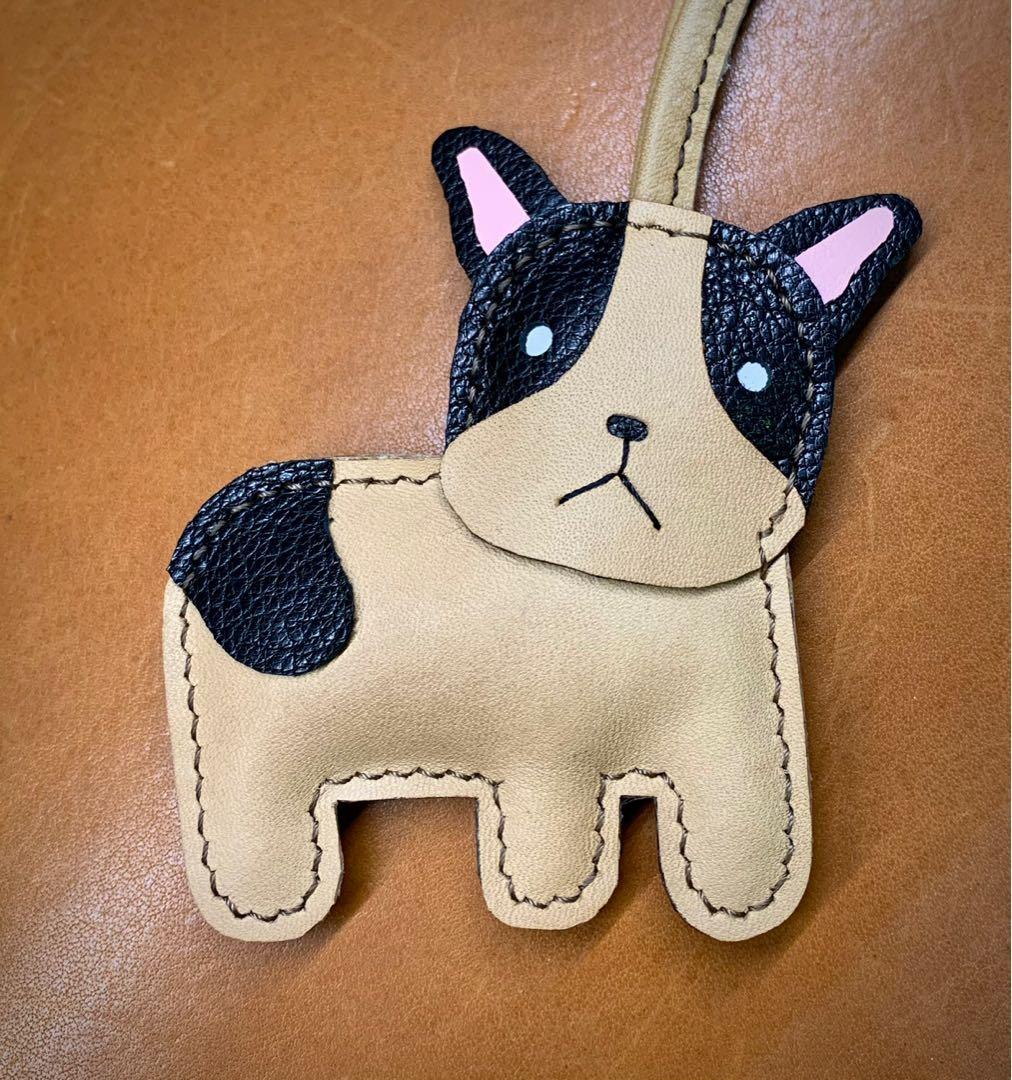French Bulldog Leather Bag Charm Women s Fashion Jewelry