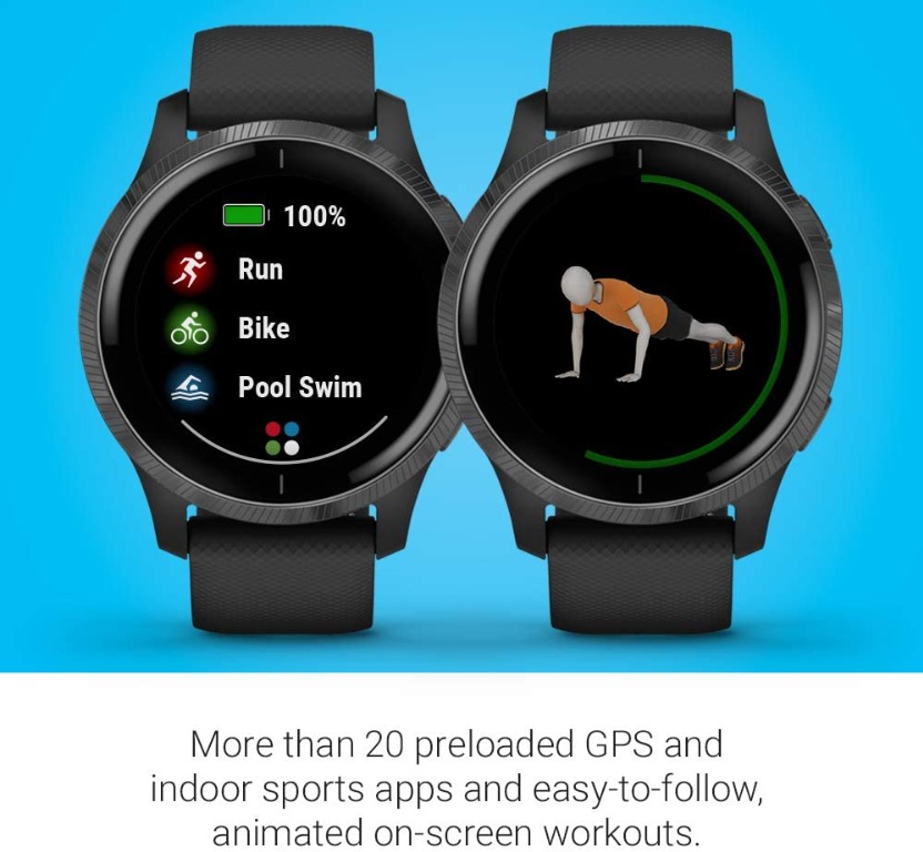 Garmin Venu, GPS Smartwatch with Bright Touchscreen Display, Features