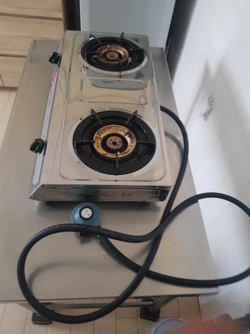 Gas stove with regulator, TV & Home Appliances, Kitchen Appliances