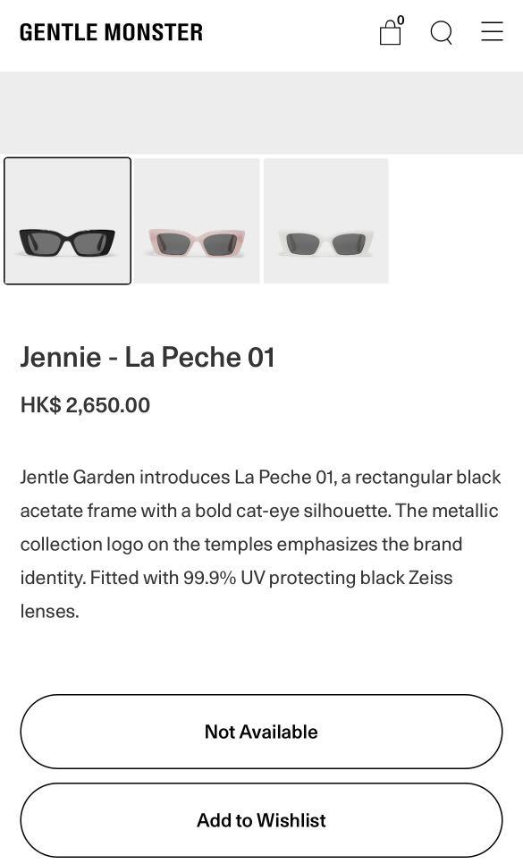 本店 BPジェニーコラボモデル✦ฺGentle Monster La Peche 01