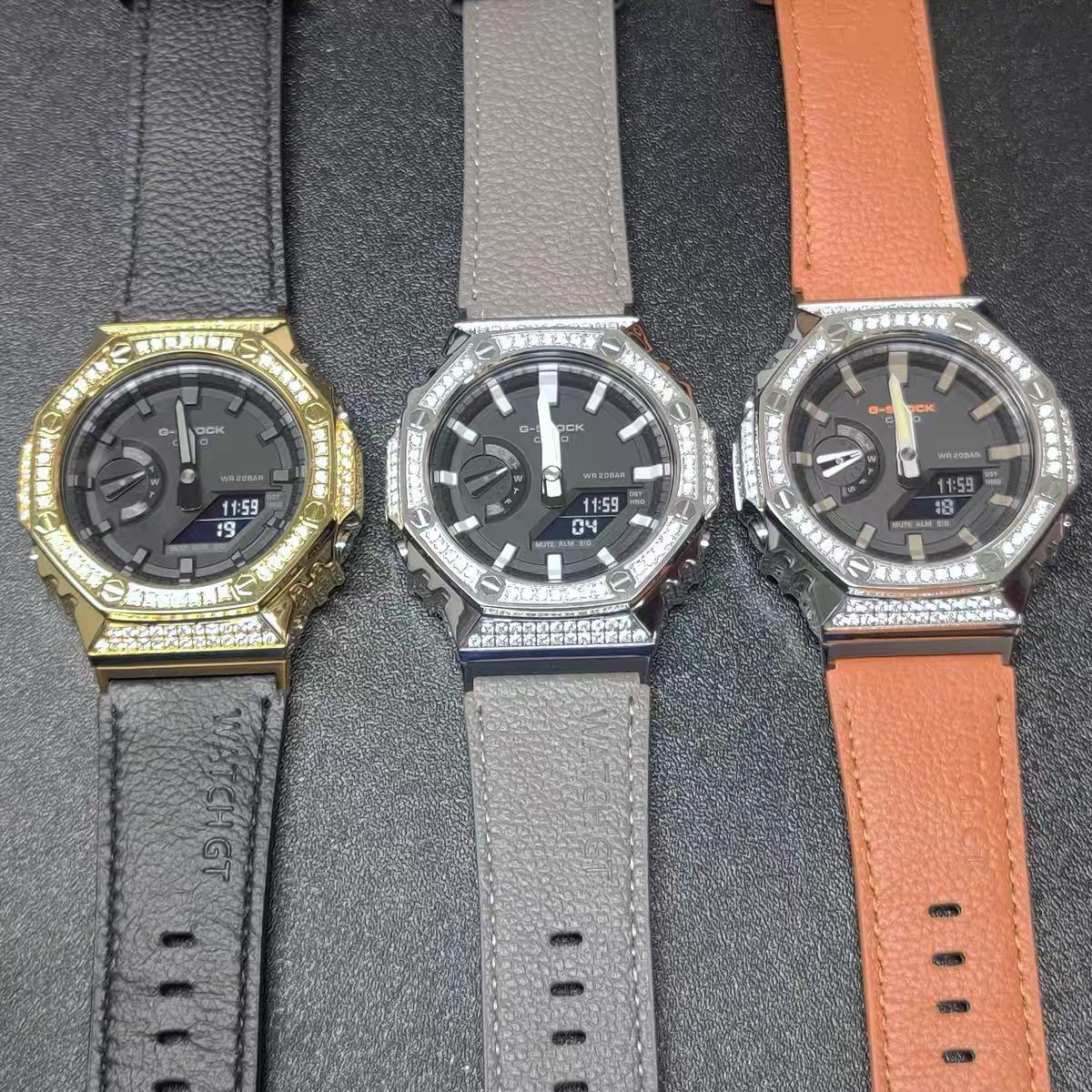 G shock with leather strap shop