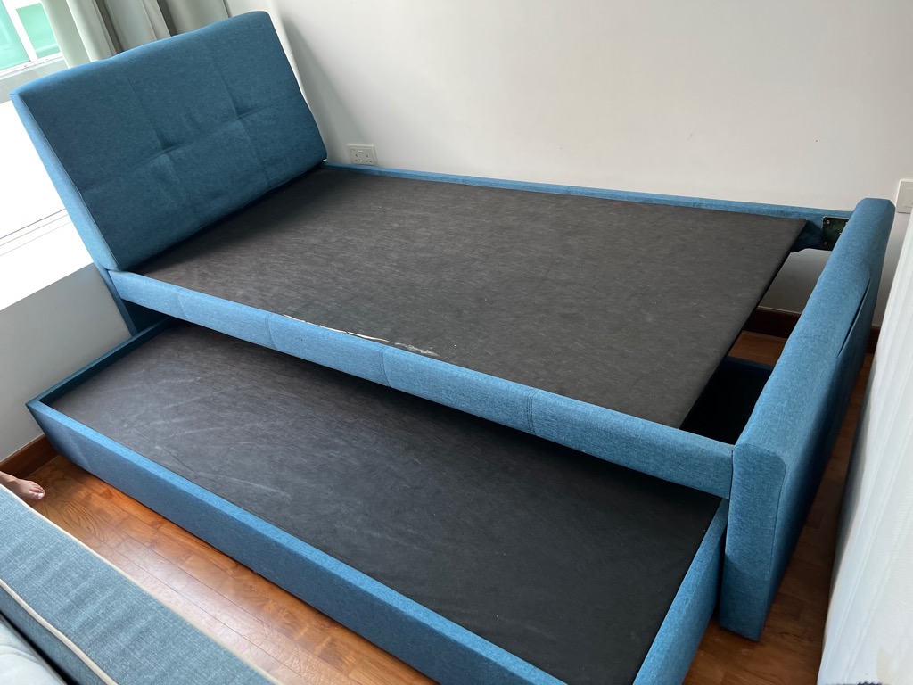 Harvey Norman Single Bed Frame with Pull out, Furniture & Home Living