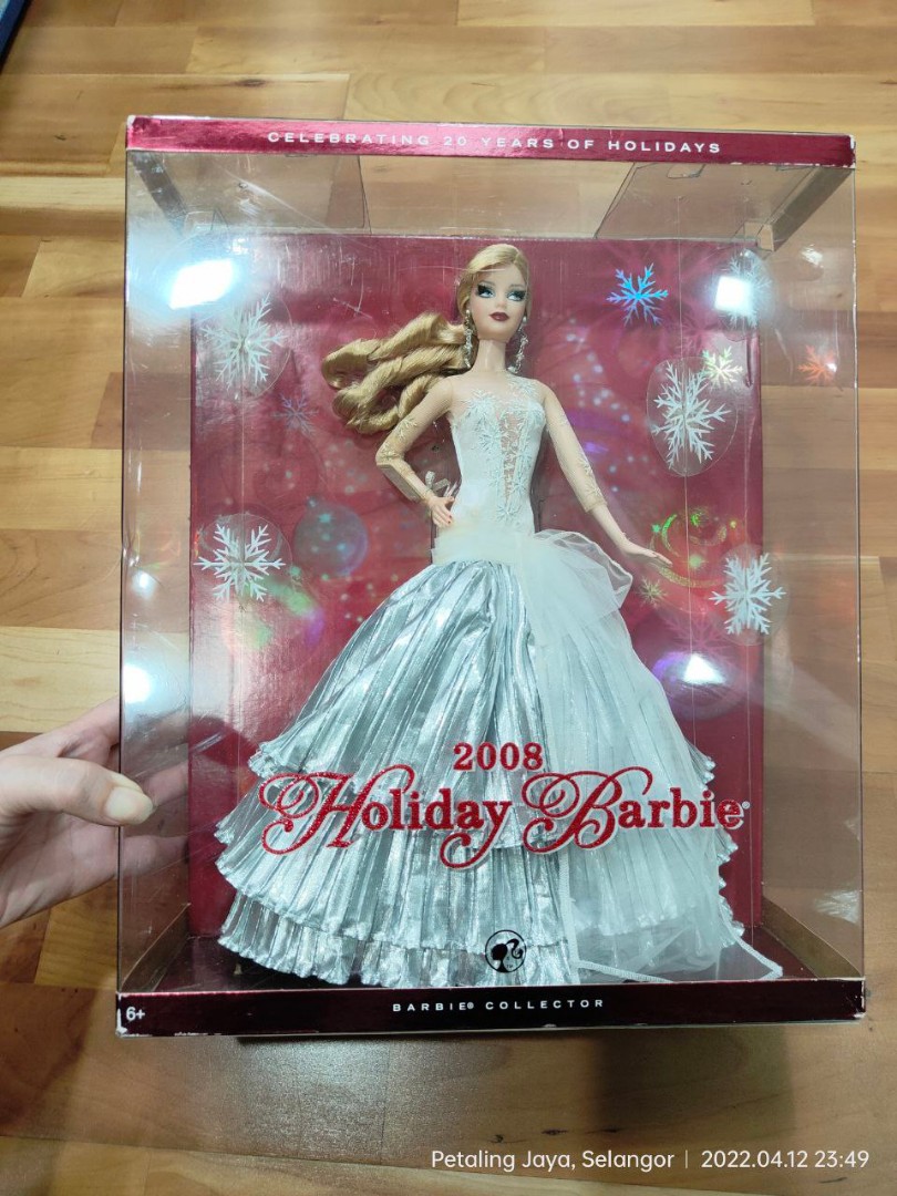 Barbie 2008 holiday doll clearance