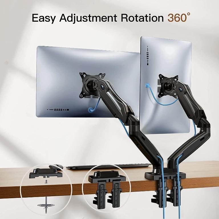 HUANUO Monitor Mount for 13 to 35 Inch Screen, Height Adjustable Monitor  Arm for 2~12 kg Monitors, Screen Mount VESA 75 & 100 mm for Ultrawide  Curved: : Computer & Accessories