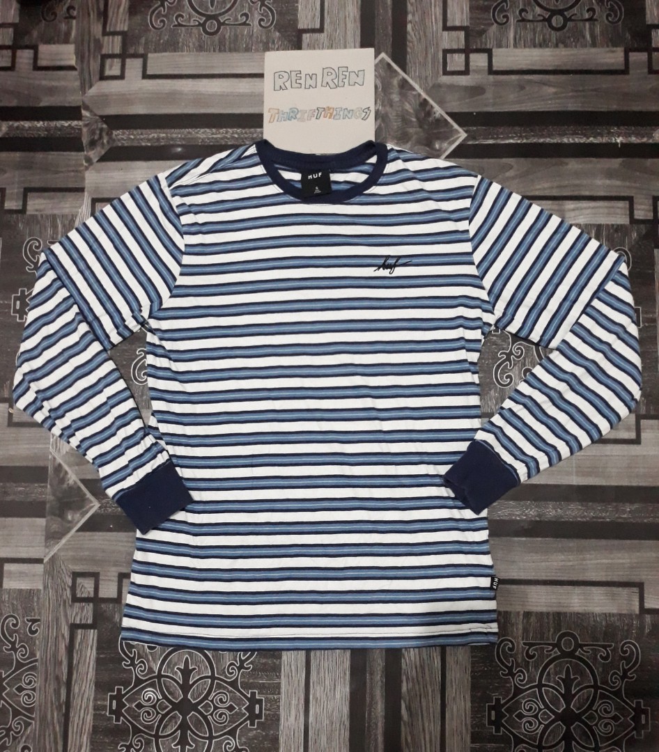 Huf striped sales shirt long sleeve
