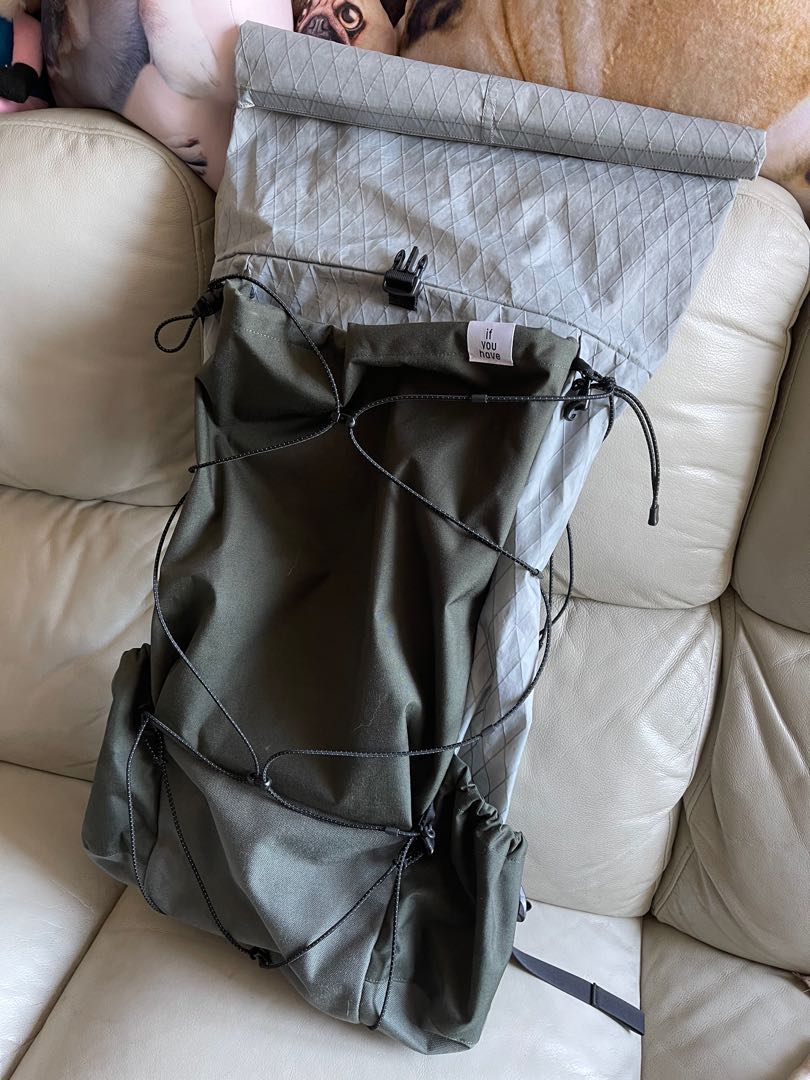 Ifyouhave Hug Backpack Olive Size 3, 男裝, 袋, 背包- Carousell