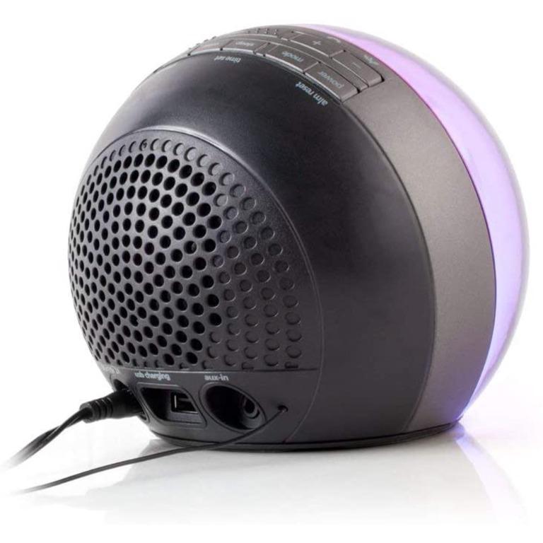 iHome Bluetooth Color Changing Dual Alarm Clock FM Radio USB