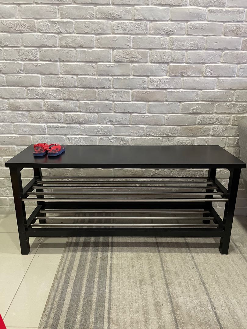 Ikea TJUSIG Shoe Rack Bench, Furniture & Home Living, Furniture
