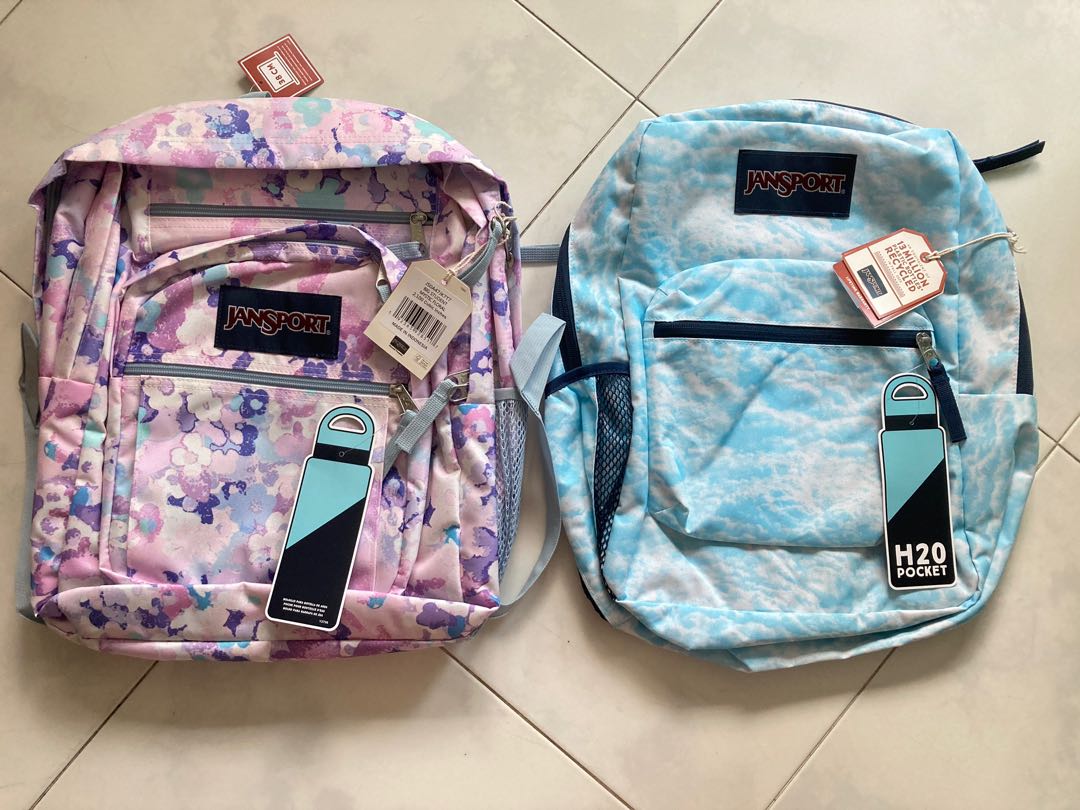 Jansport Mystic Floral and Mile High Cloud Backpack, Women's Fashion
