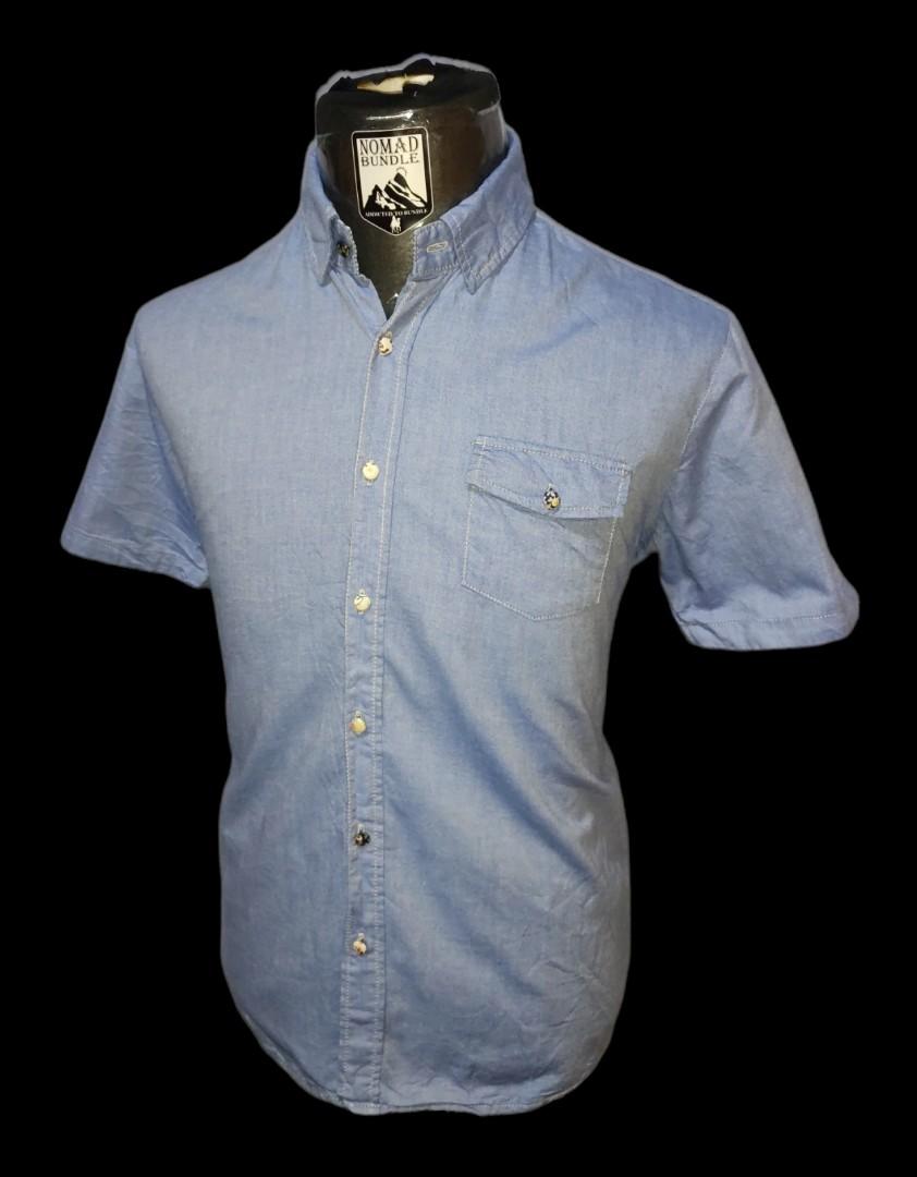 Kemeja Chambray Colour by Japan Brand Ciao Panic, Men's Fashion, Tops