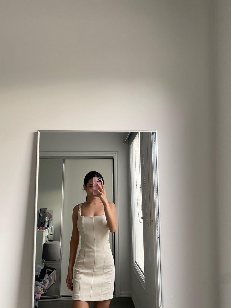Kookai Oyster Bustier Dress Cream Women s Fashion Clothes on