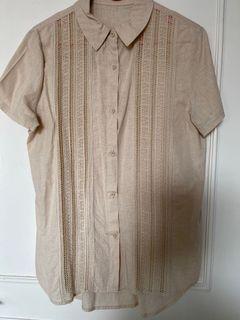 Korean linen top