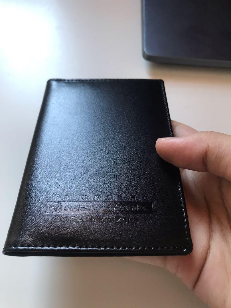 Leather card holder Maybank unisex, Men's Fashion, Watches & Accessories, Wallets & Card Holders