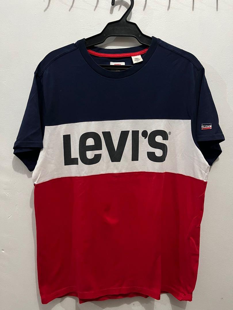 T shirt levis bleu blanc rouge new arrivals