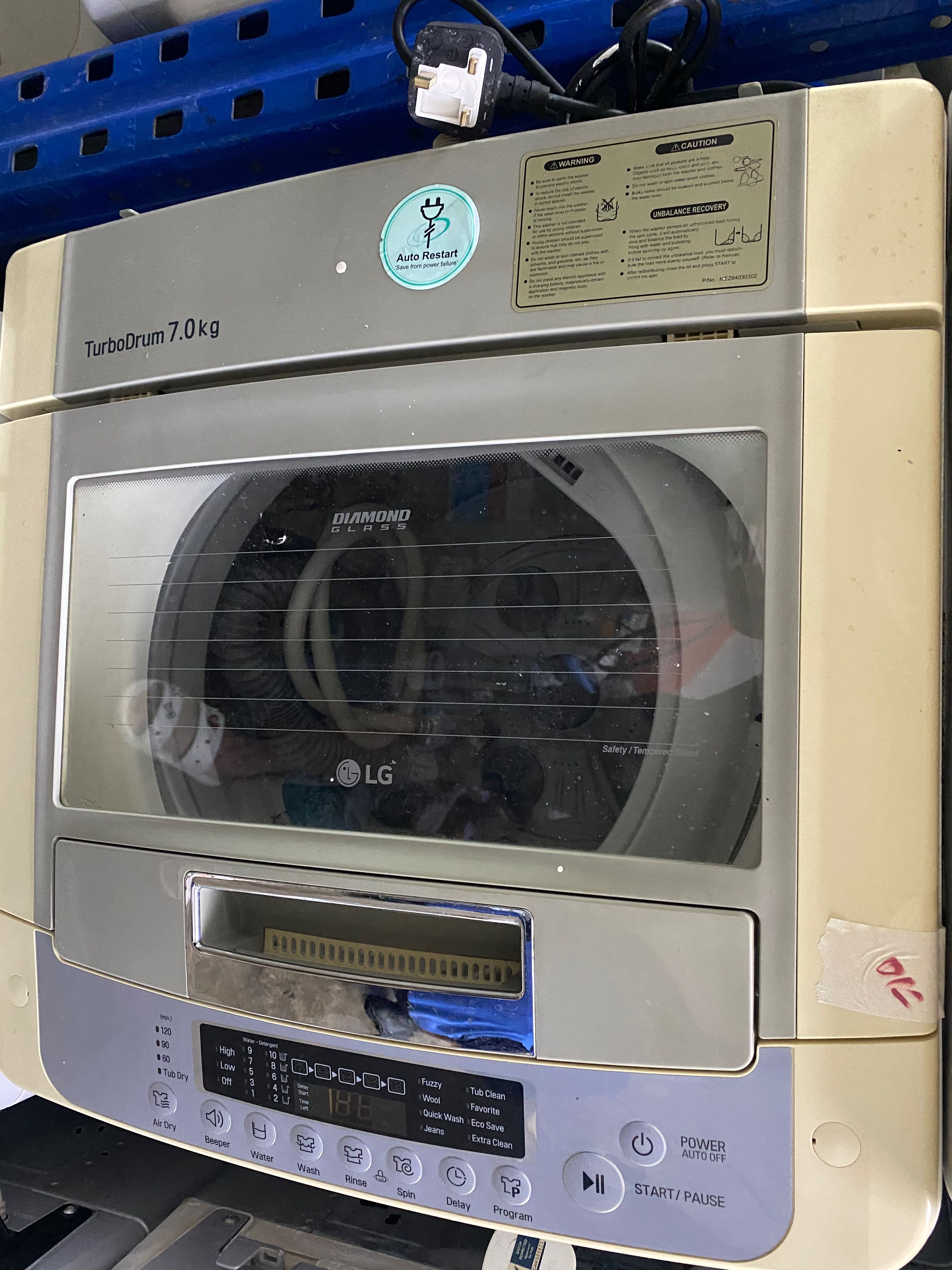 LG 7KG Top Loading Washing Machine, TV & Home Appliances, Washing