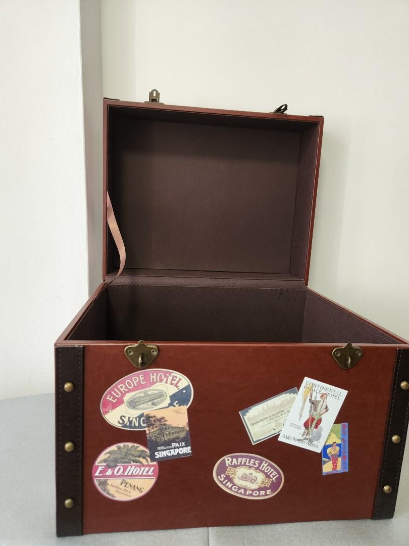 Treasure Chest Raffle LIMITED EDITION TREASURE CHEST Raffles Hotel (VINTAGE), Furniture ...