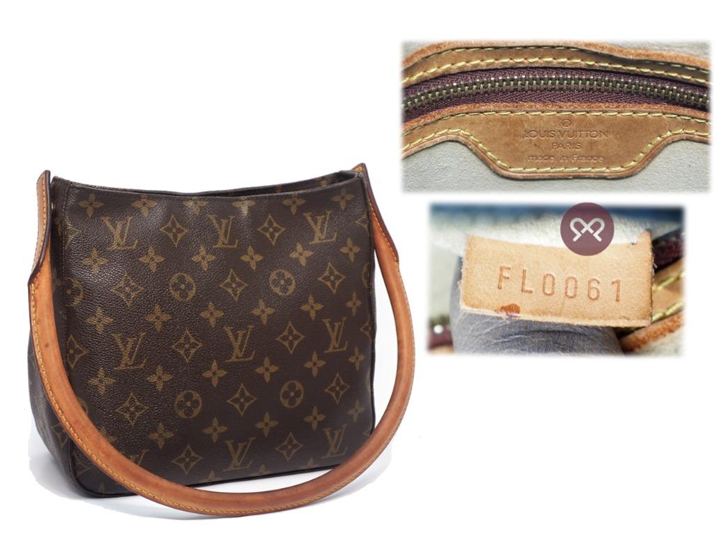 Authentic LOUIS VUITTON Monogram Looping MM Shoulder Bag M51146 LV F/S