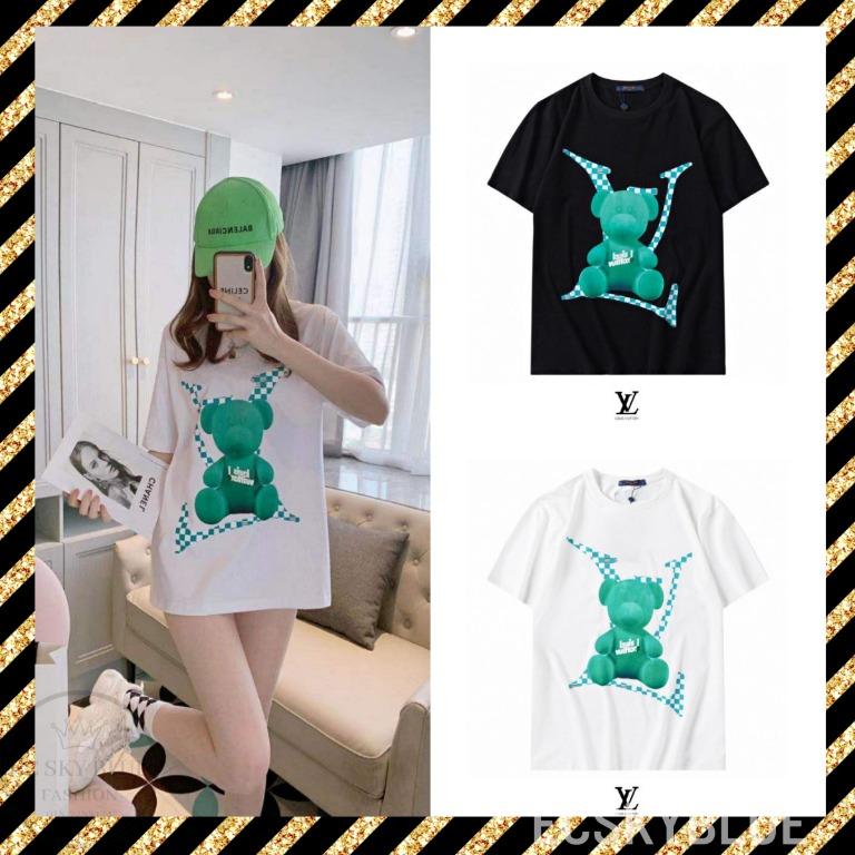 Louis Vuitton Supreme Bear Cotton T-shirt. 2 colours available., Luxury,  Apparel on Carousell