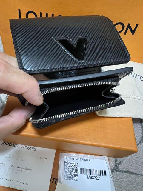 Louis Vuitton twist epi noir wallet xs