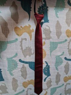 Maroon neckties with zipper