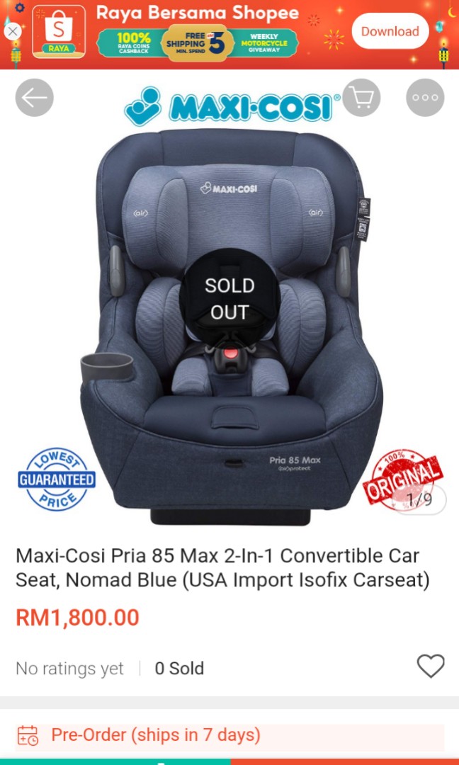 Maxi cosi pria 85 max nomad blue shop