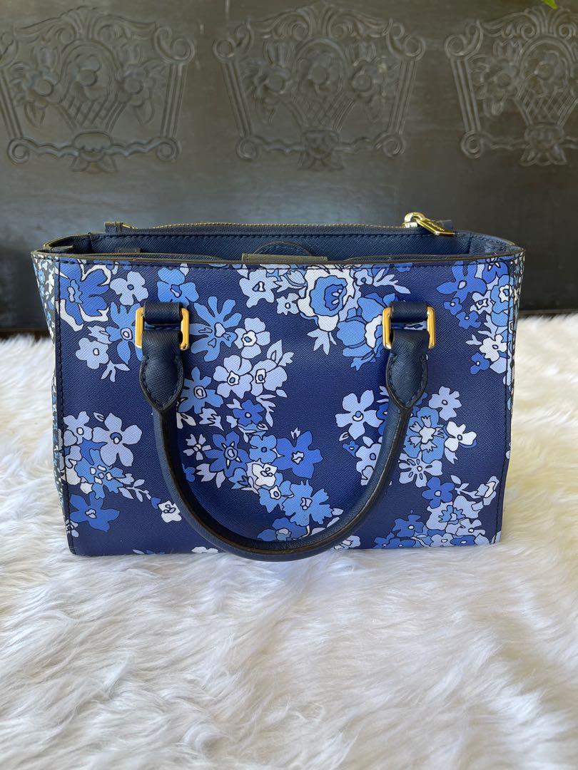 Michael kors blue flower bag shop