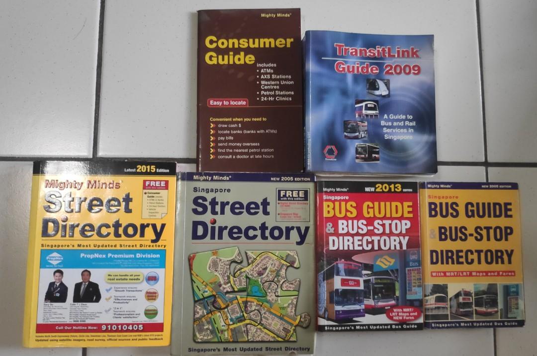 Street Directory Bus Guide Mighty Minds Street Directory (Singapore), Hobbies & Toys, Books &  Magazines, Magazines On Carousell