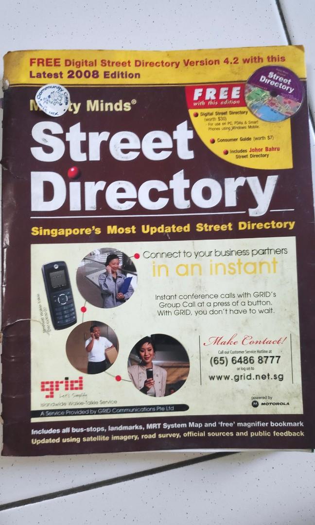 Street Directory Bus Guide Mighty Minds Street Directory (Singapore), Hobbies & Toys, Books &  Magazines, Magazines On Carousell