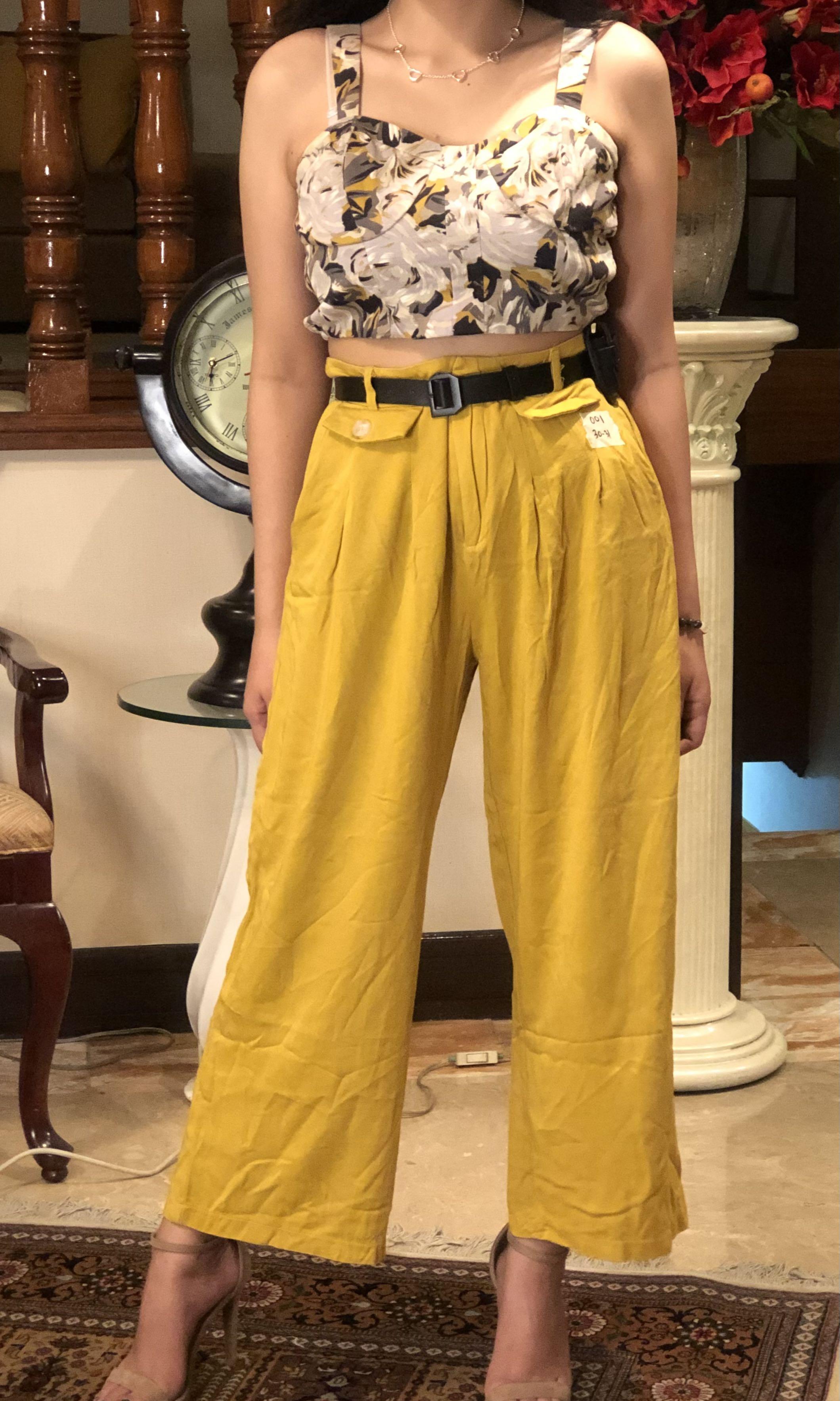 Yellow new arrivals mustard pants