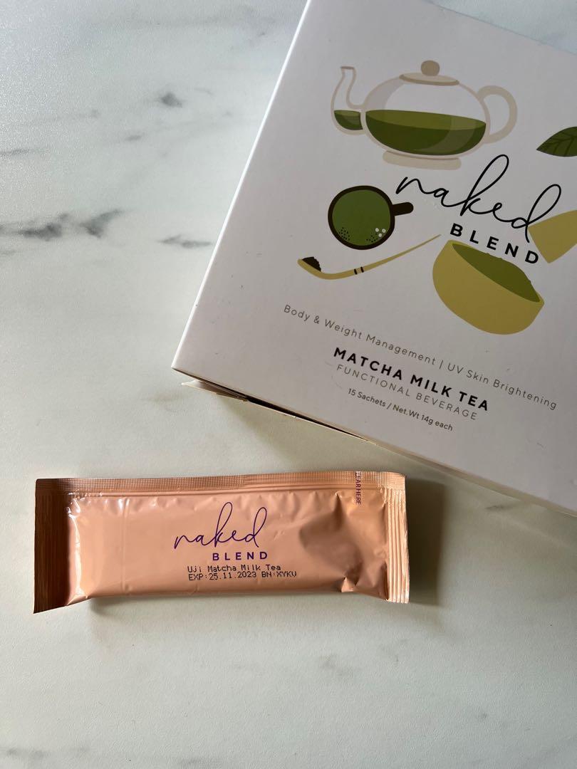 naked blend uji matcha milk tea, Health & Nutrition, Health Supplements