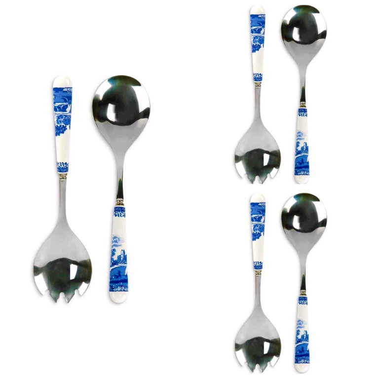 NEW / Spode Blue Italian / Salad Servers / Set of 2 / ORIG!, Furniture