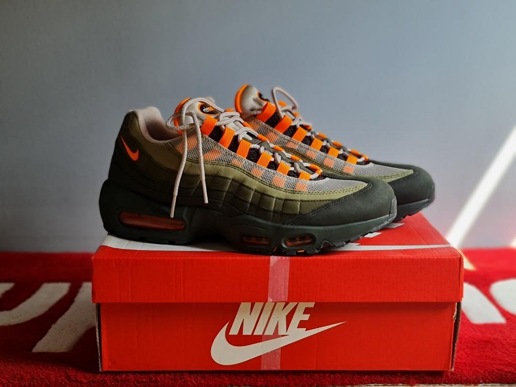 Nike air max 95 - men's string/total orange/neutral olive store