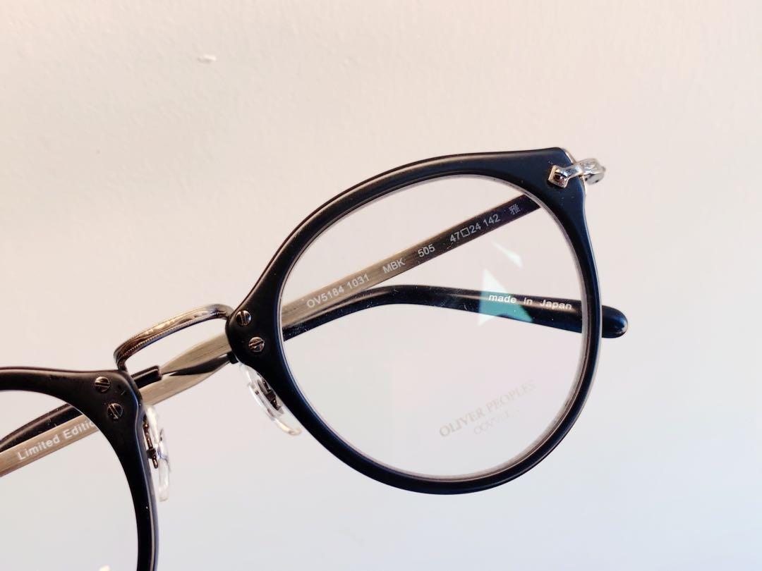 Oliver Peoples OP-505 Limited Edition 雅Matt Black, 男裝, 手錶及 