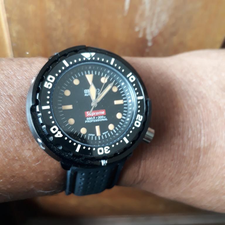 ONO custom Seiko Tuna dive watch-50mm Diameter, Luxury, Watches on Carousell