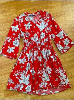 Padini Filanto Red Floral Dress