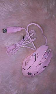 Pink computer mouse