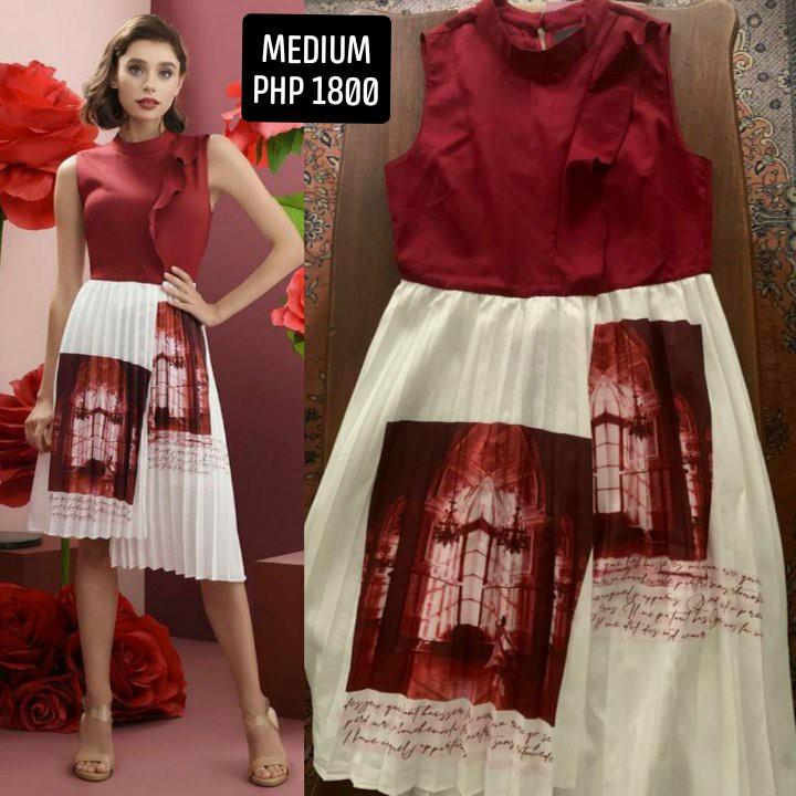 Plains and prints red dress discount