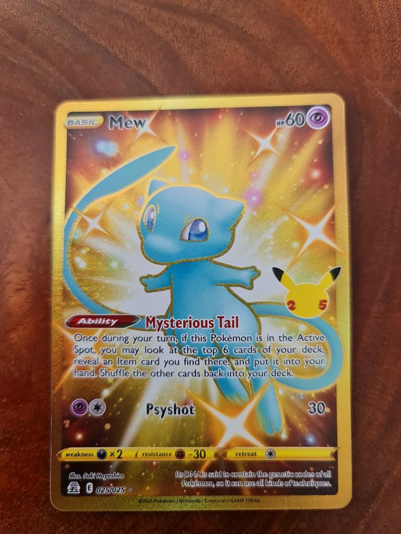 Pokemon TCG Mew 25th Anniversary, Hobbies & Toys, Toys & Games on Carousell