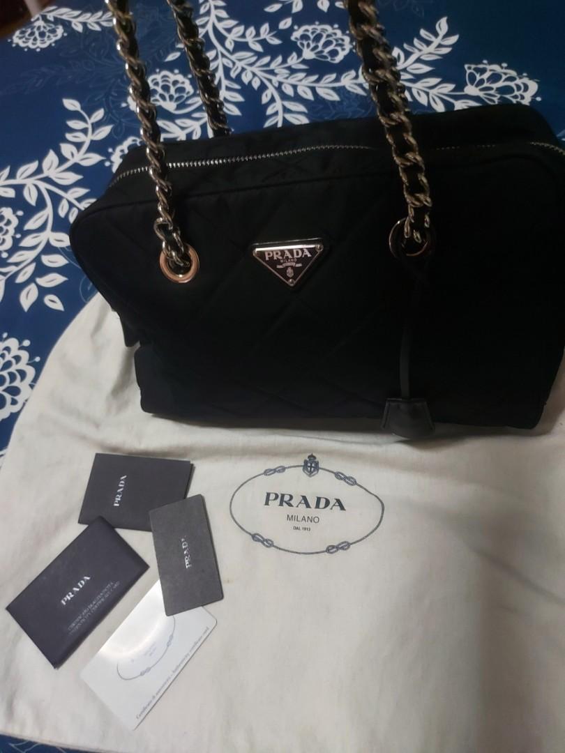 PRADA 1BB903 Quilted Tessuto Nylon, Luxury, Bags & Wallets on Carousell