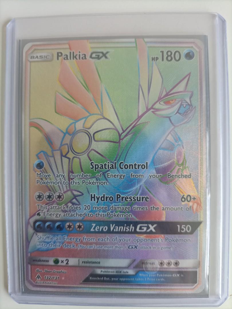 Rainbow rare palkia gx sun and moon forbidden light Pokmon card tcg,  Hobbies & Toys, Toys & Games on Carousell
