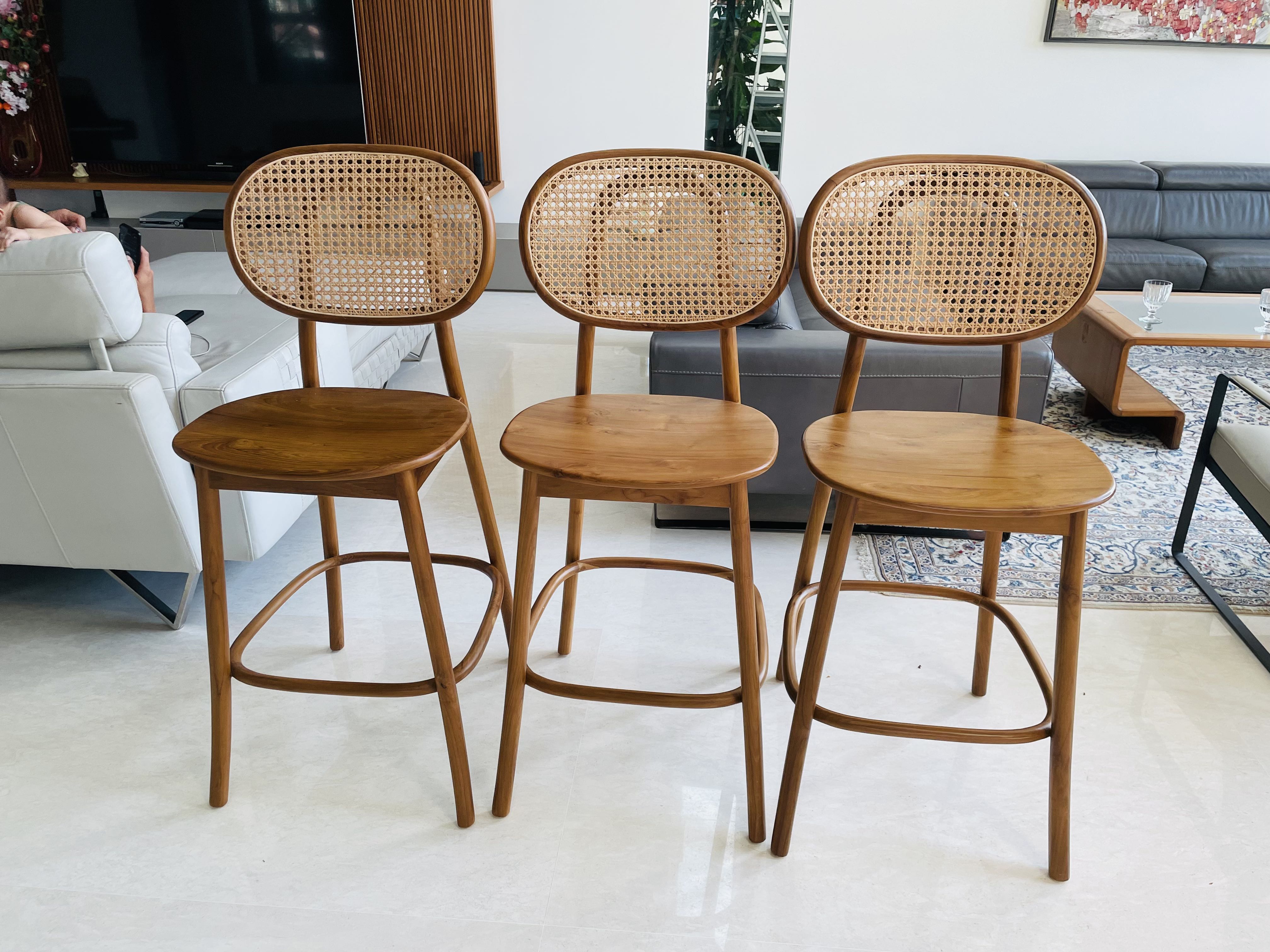 Rattan high chair shop