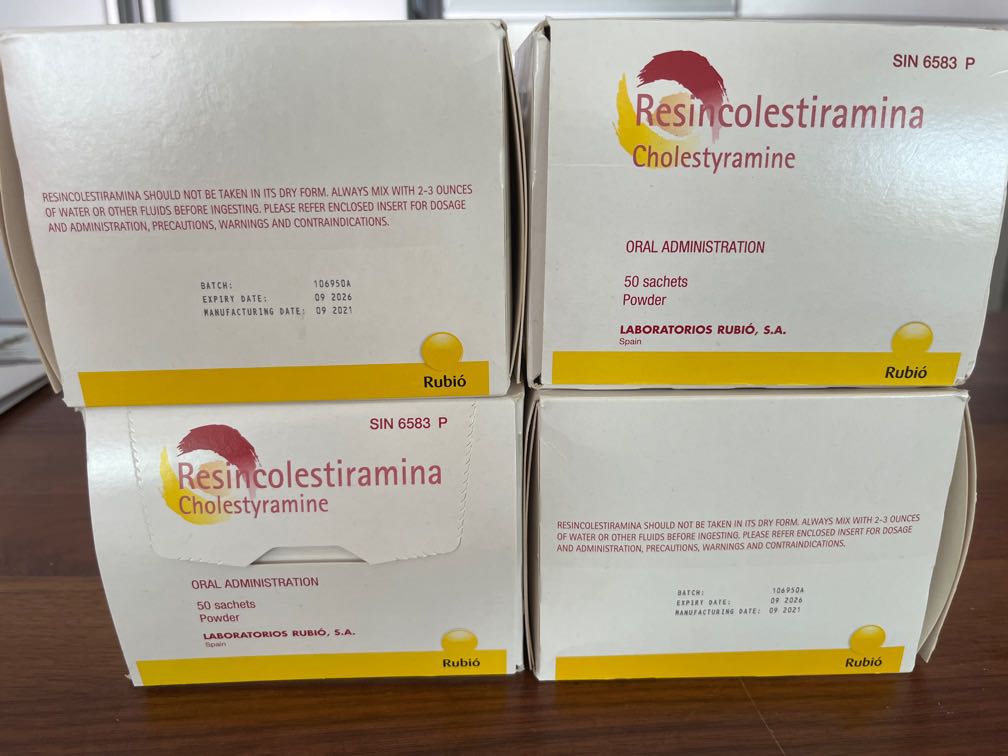 Resincolestiramina Cholestyramine powder, Health & Nutrition, Medical