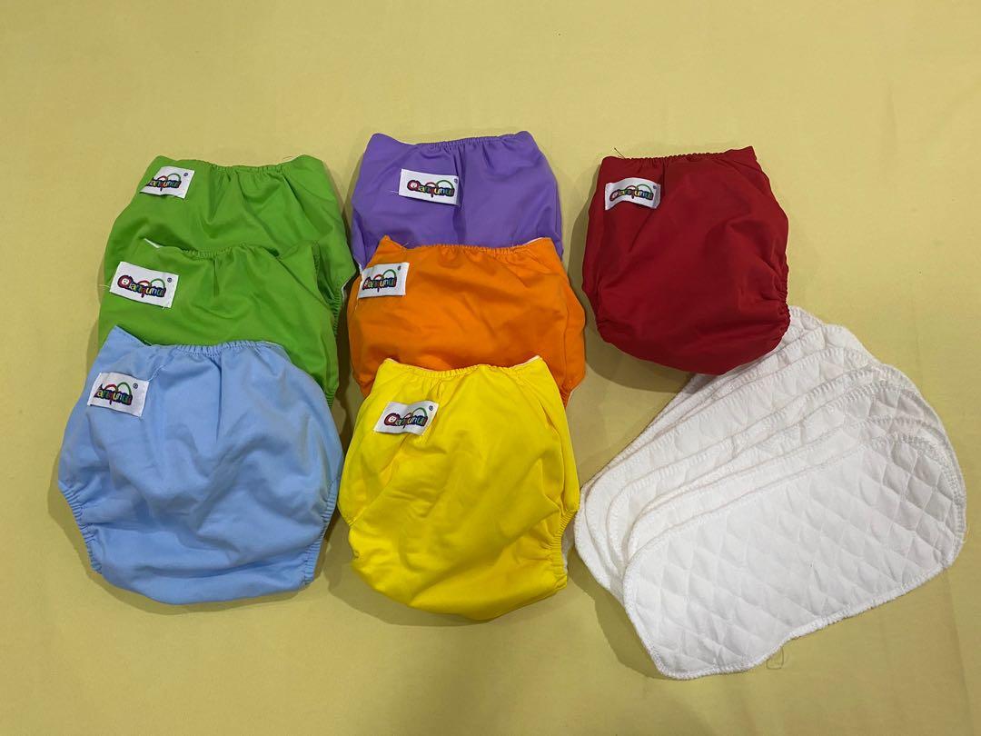 Reusable Cloth Diapers (Category: Diapers & Baby Wipes) located in Valenzuela. Submitted by kat_preloveditems (Listing ID 1156866603, Image 1). Description: Unused cloth diapers with layer cloth inserts No issues Adjustable 0-12 months MOP: Gcash Delivery: Lalamove, Grab, J&T, GoGo SF c/o buyer .