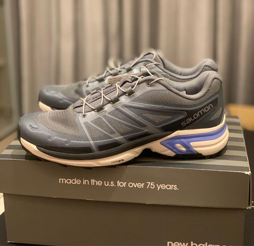 Salomon XT-WINGS 2 ADVANCED 413961 us 8.5 灰藍 慢跑鞋