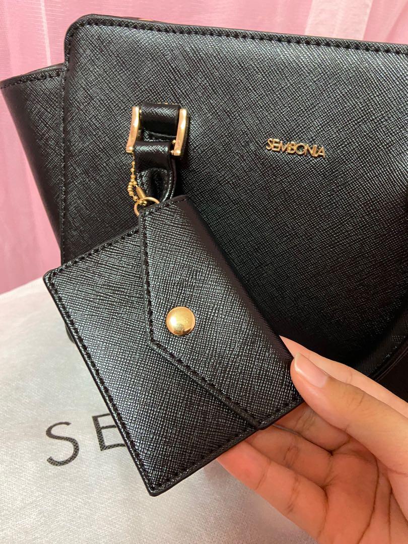 Sembonia small crossgrain satchel deals