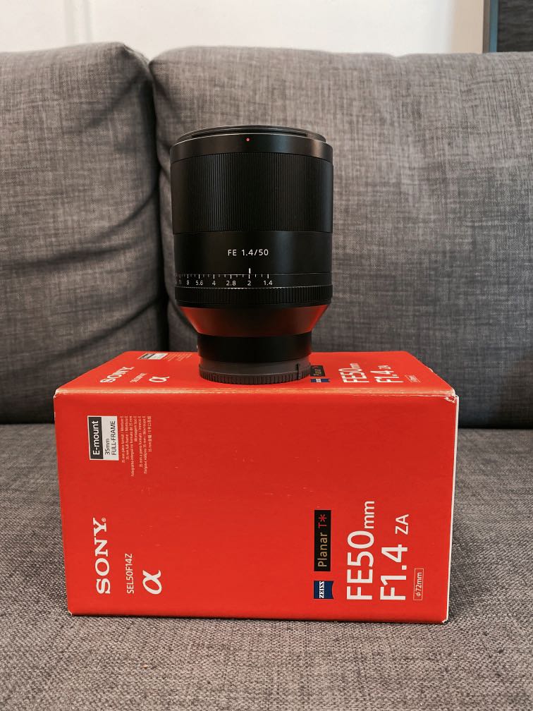 Sony FE 50mm F1.4 ZA, 攝影器材, 鏡頭及裝備- Carousell