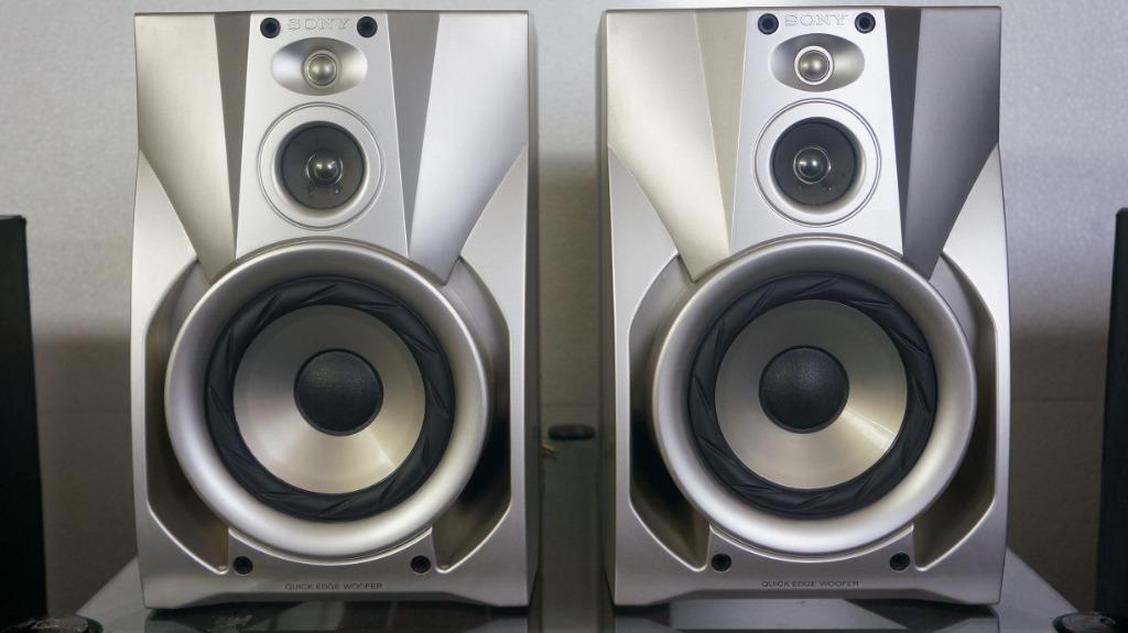 Sony SS JV550 3 Way Quick Edge Woofer Bookshelf Speakers Audio