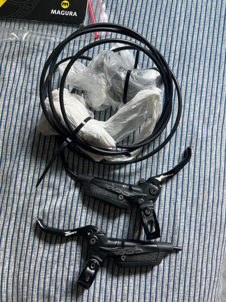 Sram code r (Category: Parts & Accessories) located in Singapore. Submitted by thriftylelonglelong (Listing ID 1156746262, Image 1). Description: 100% working. lever outlook 7/10 no dents. callipers condition 100%. newly replaced brake pads. selling full set with sram centreline rotors 180/200mm taken off from bike deal at my place able to negotiate price.